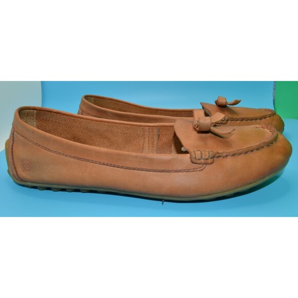 Born Driving Loafers Moccasins / Sz 8.5 / Leather / Brown Tan / Comfort - Picture 1 of 8